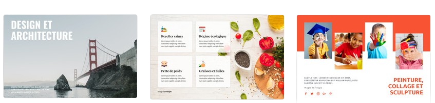 modèle de site